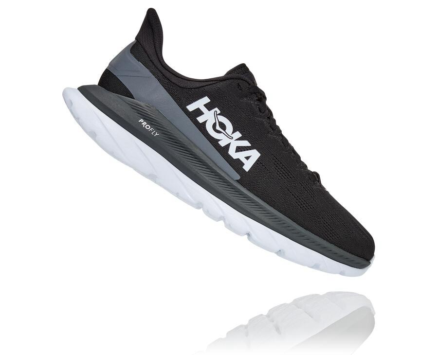 Hoka One One Koşu Ayakkabısı Kadın Siyah/Beyaz - Mach 4 - KQ4382791